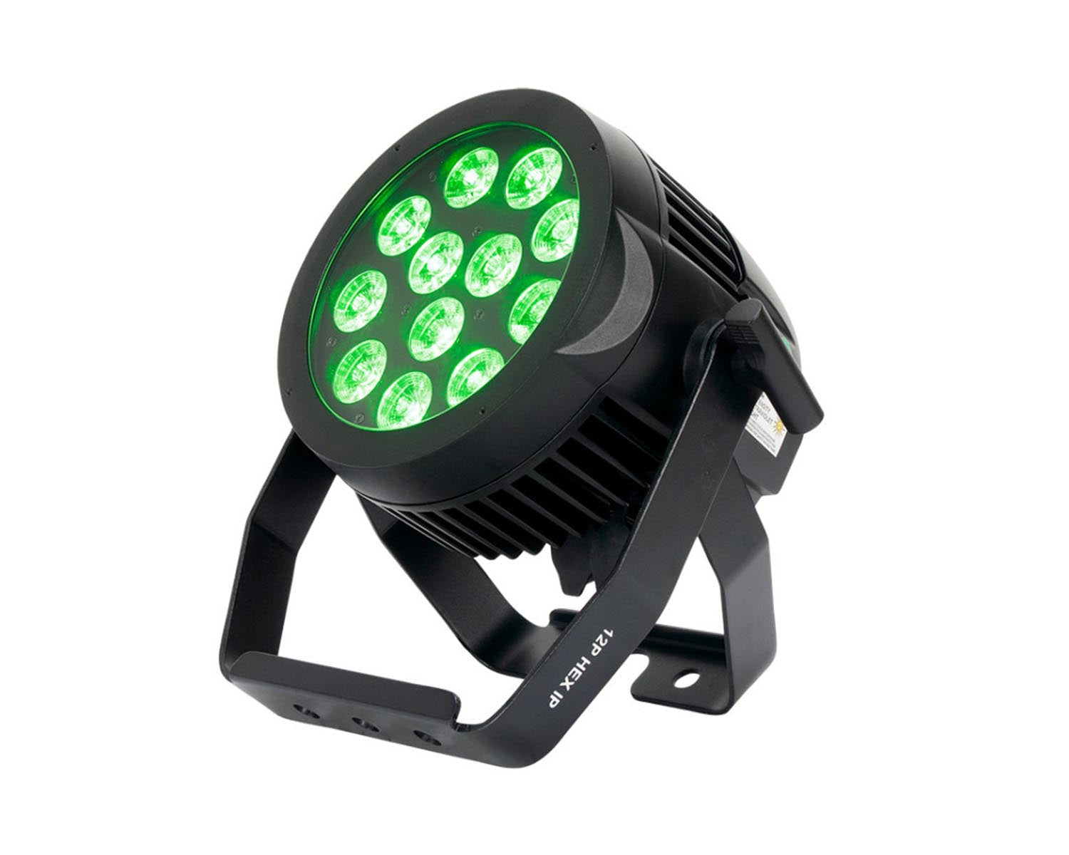 ADJ1226100361 - ADJ 12P HEX IP PAR Outdoor Rated 12x12W RGBAW LEDs Black Image 1