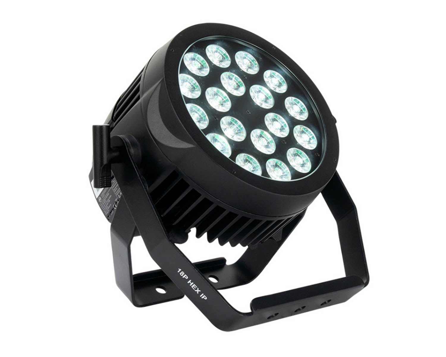 ADJ1226100362 - ADJ 18P HEX IP PAR Outdoor Rated 18x12W RGBAW LEDs Black Image 2