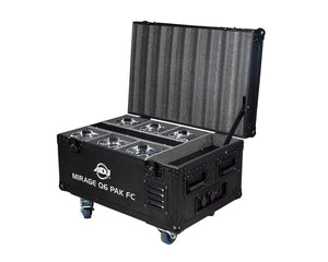 ADJ1226100382 - ADJ Mirage Q6 Pak LED Uplighter 6 in Charging Flightcase IP65 Chrome Image 2