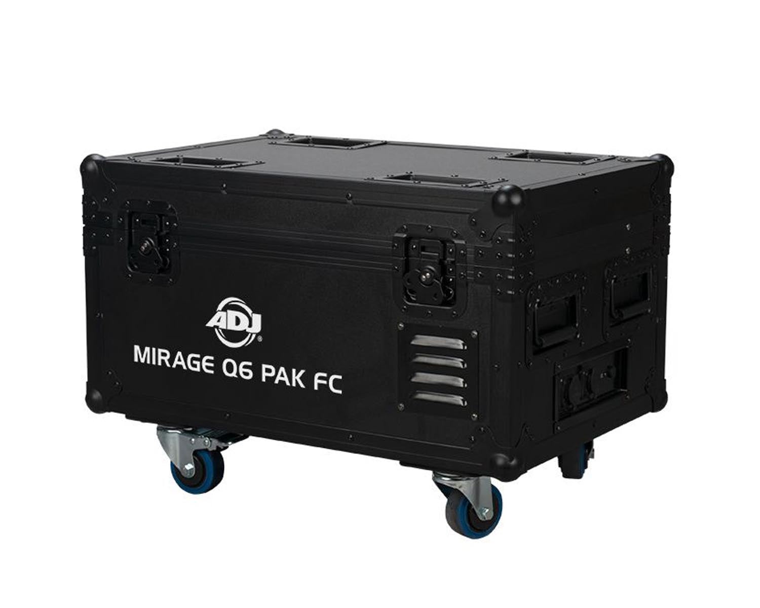 ADJ1226100382 - ADJ Mirage Q6 Pak LED Uplighter 6 in Charging Flightcase IP65 Chrome Image 4