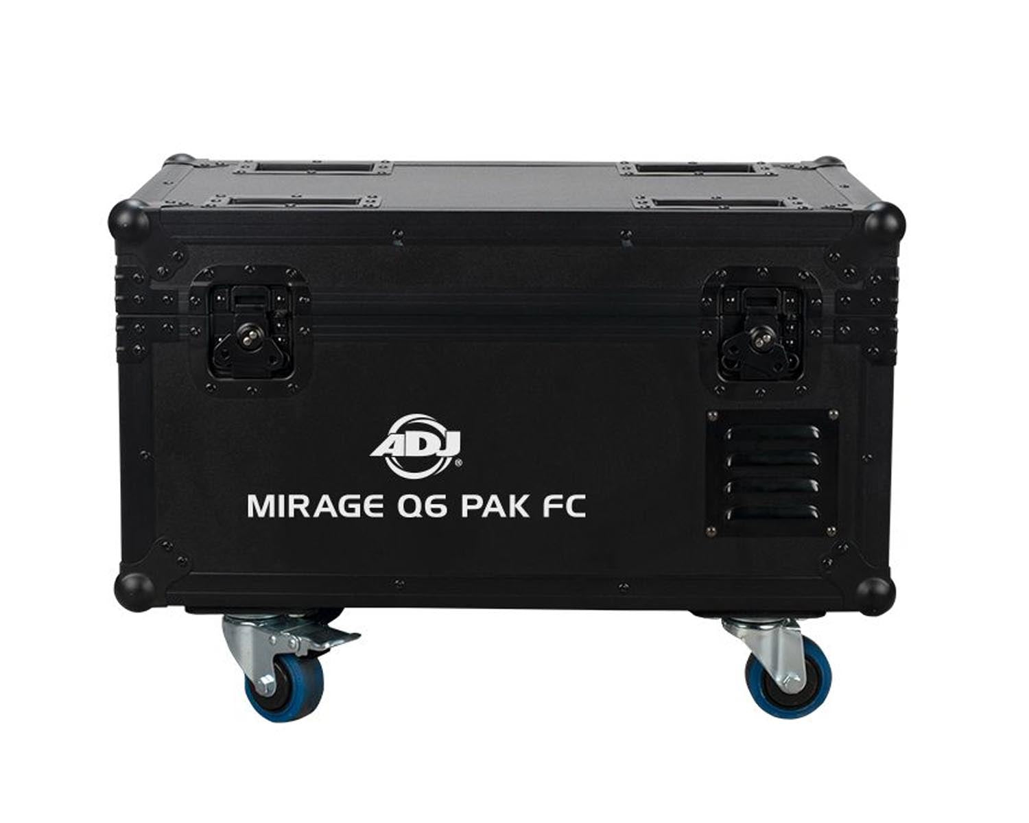 ADJ1226100382 - ADJ Mirage Q6 Pak LED Uplighter 6 in Charging Flightcase IP65 Chrome Image 5