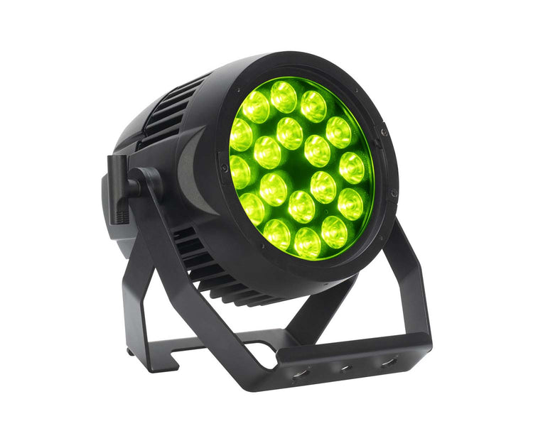 ADJ1226100385 - ADJ Encore LP18 IP LIME PAR 18x20W RGBL LEDs IP65 Rated Black Image 1