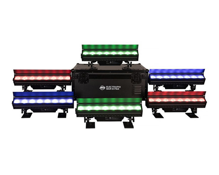 ADJ1226100505 - ADJ ElectraPix Bar 8 Pak  6 x Battens in Charging Flightcase IP65 Image 1