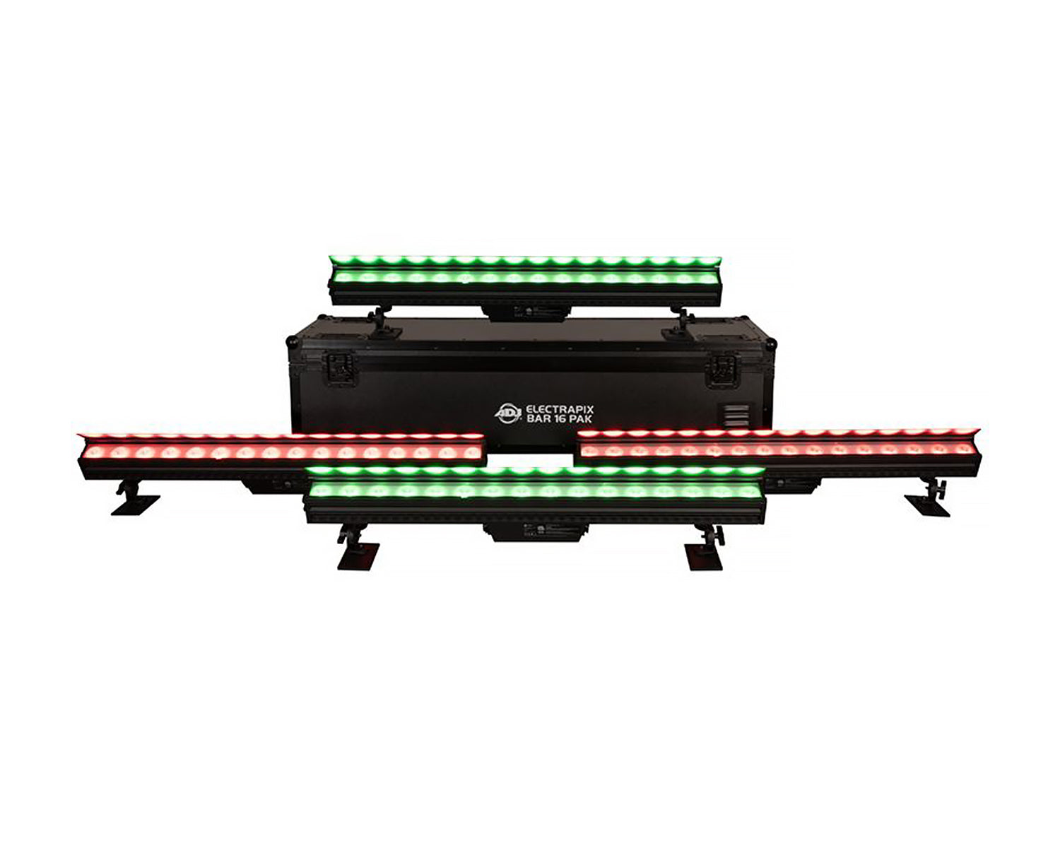 ADJ1226100506 - ADJ ElectraPix Bar 16 Pak 4 x Battens in Charging Flightcase IP65 Image 1
