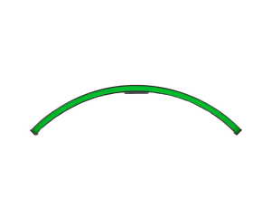 ADJ1226200075 - ADJ Pixie Curve 60 Indoor 90degree Curved RGB LED Pixel Strip 25 Image 1