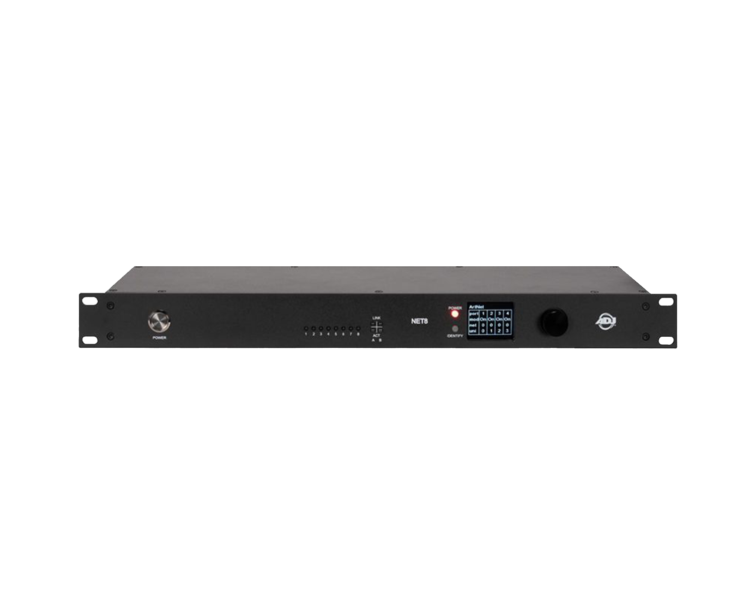 ADJ1321000086 - ADJ NET 8 8 Port DMX Over Ethernet Node DMX or RDM or Art Net or sACN Image 1