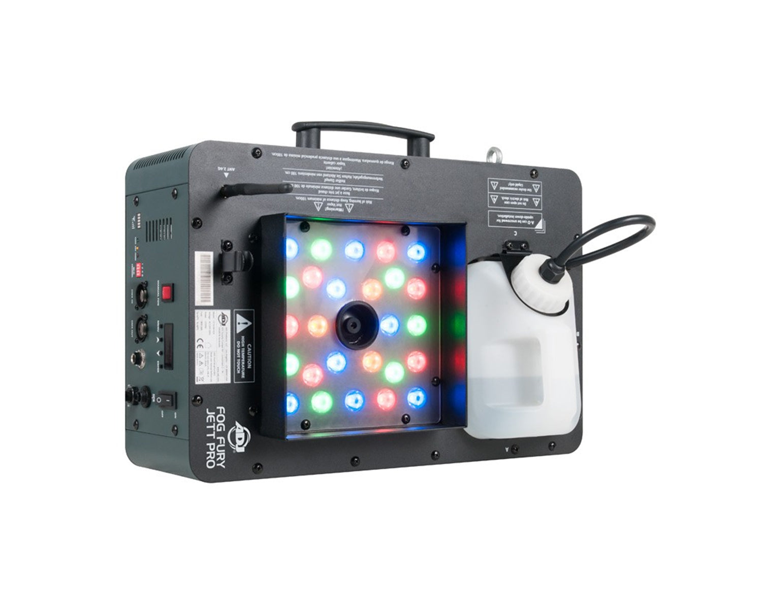 ADJFFJP - ADJ Fog Fury Jett PRO Vertical Fogger with 28x3W RGBA and UV LEDs Image 1