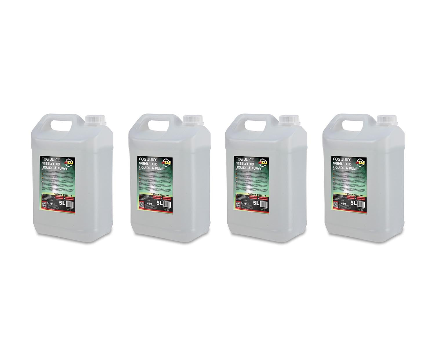 ADJFJ1L45 - ADJ Fog Juice 1 Light BOX OF 4 x 5L Light Dispersion Fog Fluid Image 1