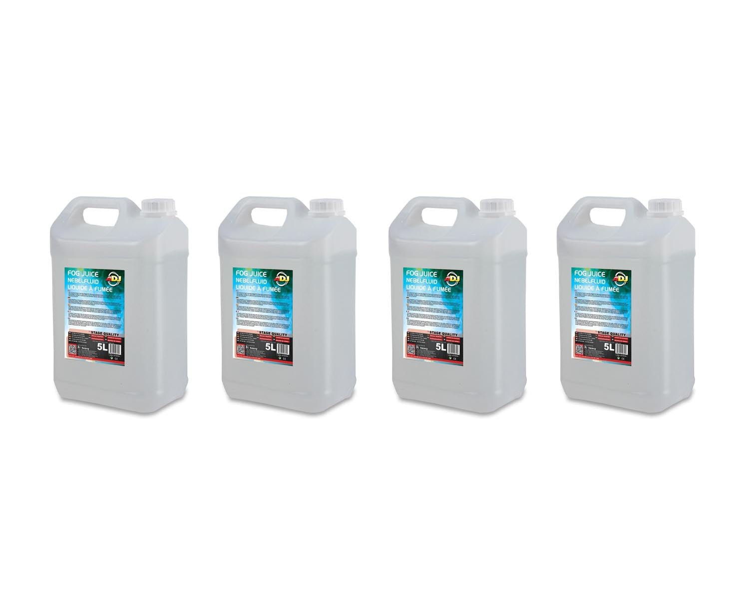 ADJFJ3H45 - ADJ Fog Juice 3 Heavy BOX OF 4 x 5L Fluid for Long Lasting Fog Image 1