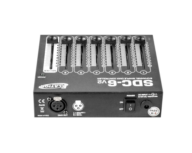 ADJSDC6 - ADJ SDC 6 Faderdesk V2 6 Direct Channel Fader Controller Image 2
