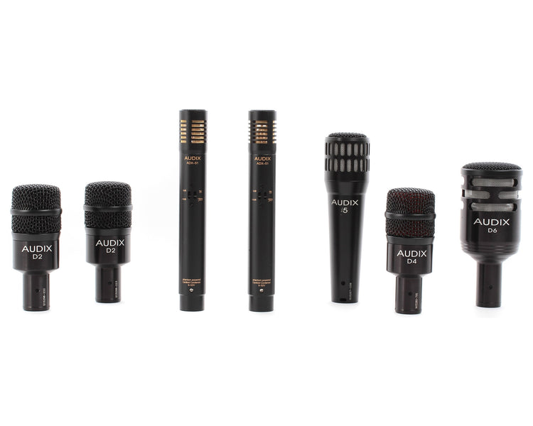 ADXDP7 - Audix DP7 Mic Drum Pack Inc Case (1xi5 or 2xD2 or 1xD4 or 1xD6 or 2xASDX51) Image 3