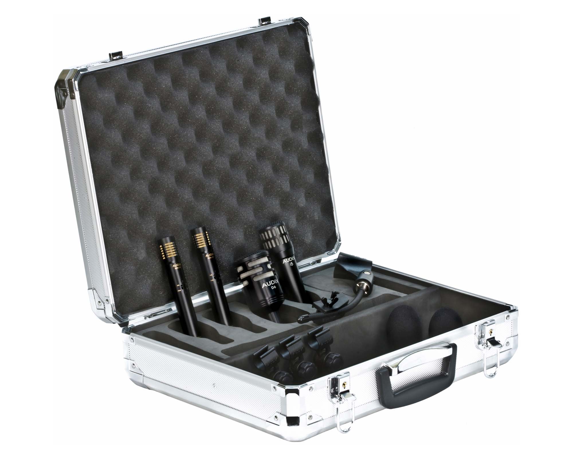 ADXDPQ - Audix DP QUAD Microphone Drum Pack Inc Case (1xi5 or 1xi6 or 2xADX5) Image 2