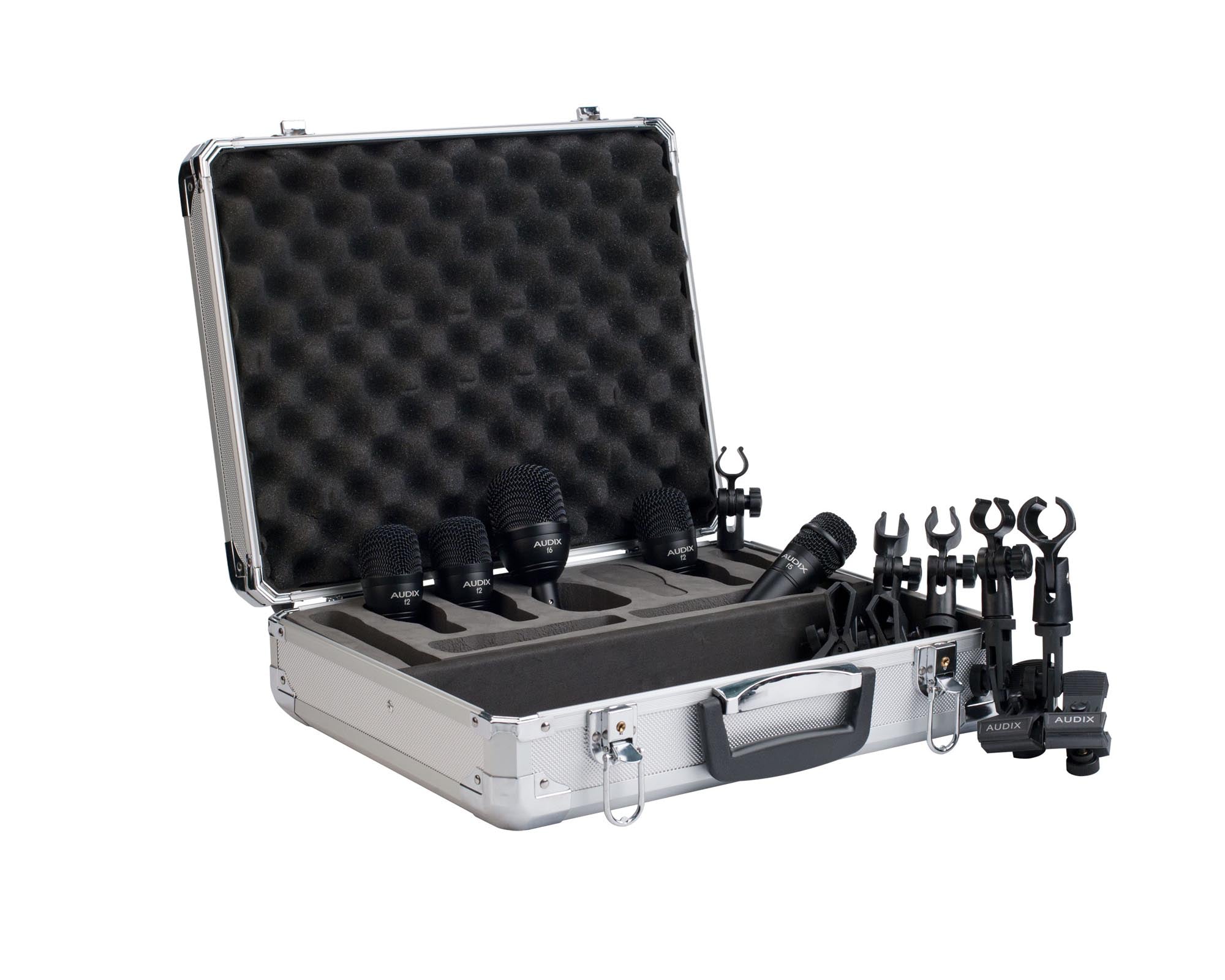 ADXFP5 - Audix FP5 Microphone Drum Pack Inc Case (3xF2 or 1xF5 or 1xF6) Image 1