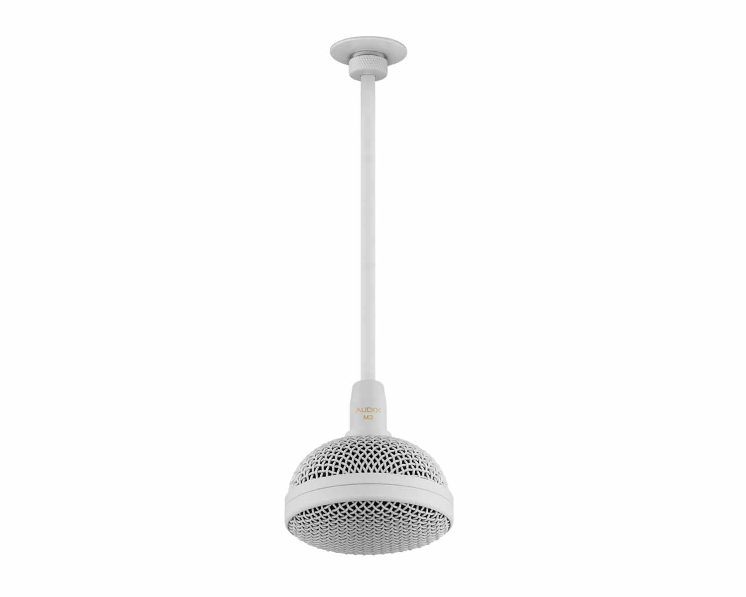 ADXM3WHM - Audix M3WHM Tri Element Hanging Ceiling Microphone White Image 2