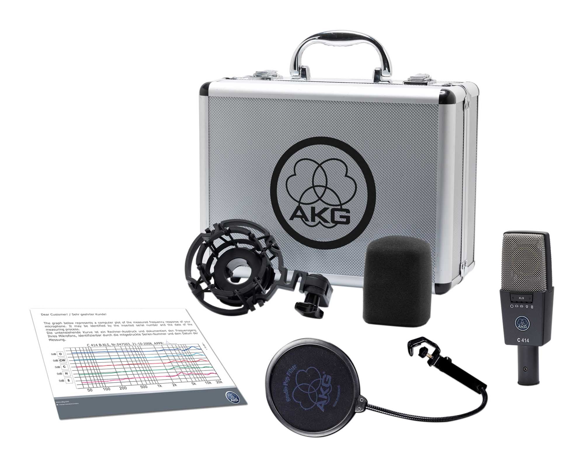 AKGC414XLS - AKG C414XLS Large Diaphragm 9 Pattern Condenser Mic Image 4