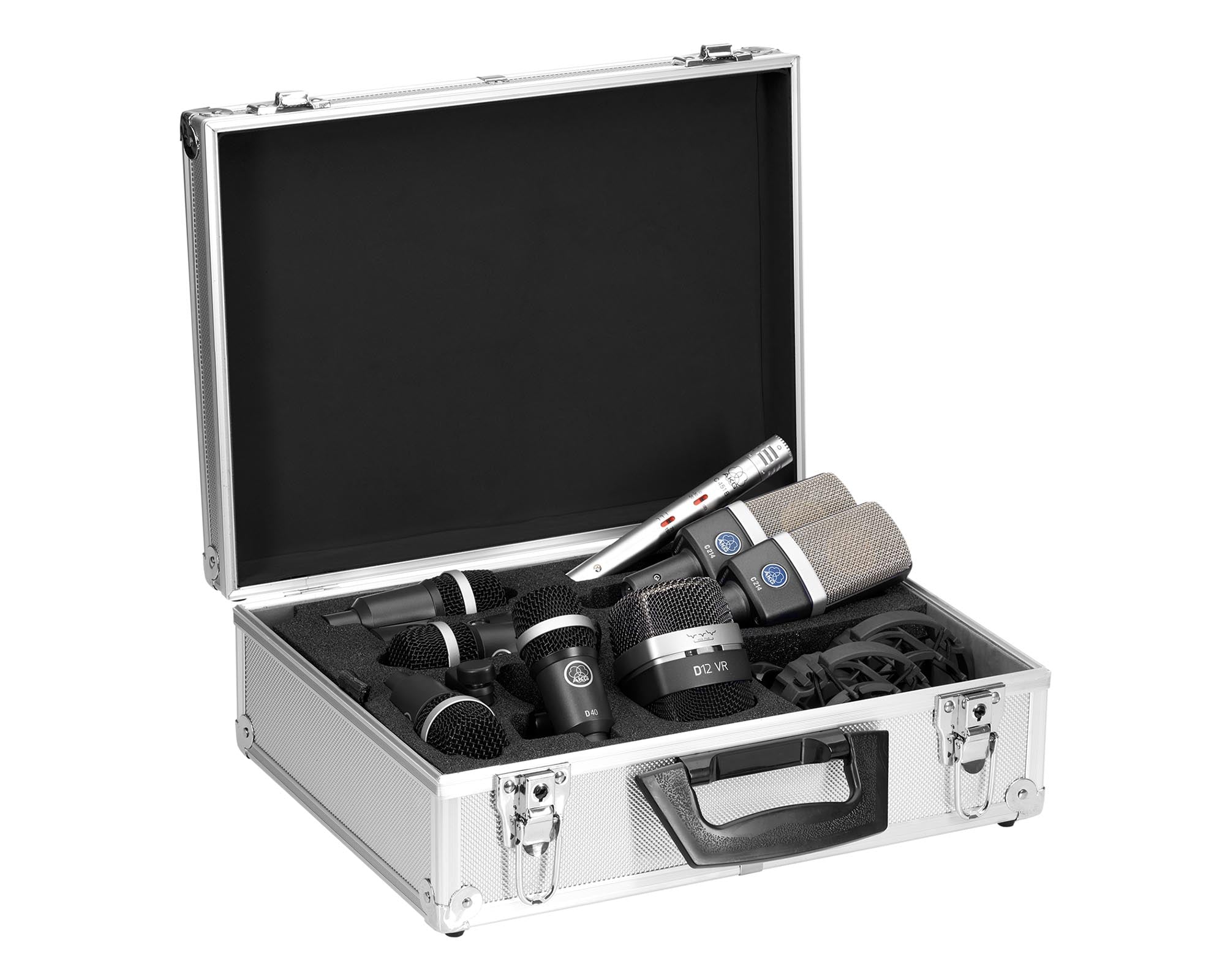 AKGDSP - AKG Drumset Premium Drum Mic Pack (D12VR or 1xC214 or C451B or 4xD40) Image 1