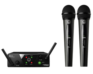 AKGWMS40D7 - AKG WMS40 MINI Dual Handheld Wireless Mic System ISM2 or 3 Image 1