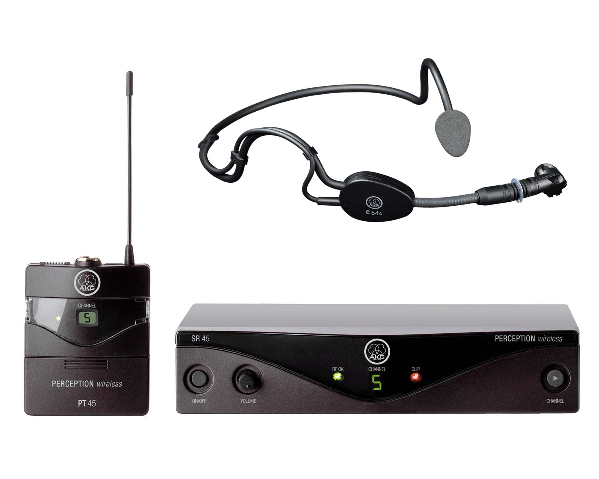 AKGWMS45S - AKG WMS45 Perception Wireless Headset Mic Sport System CH70 Image 1