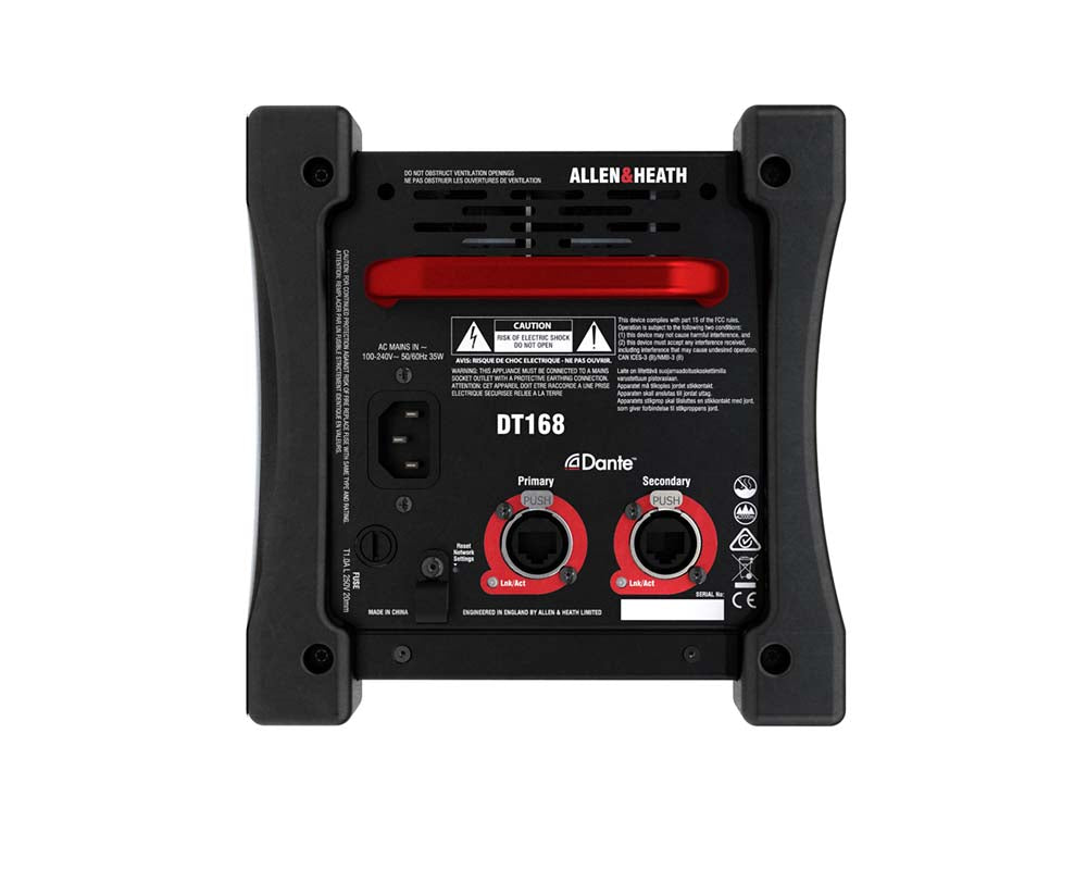 ALLDT168 - Allen & Heath DT168 Dante I or O Expander 96kHz 16in or 8out for dLive and SQ Image 5