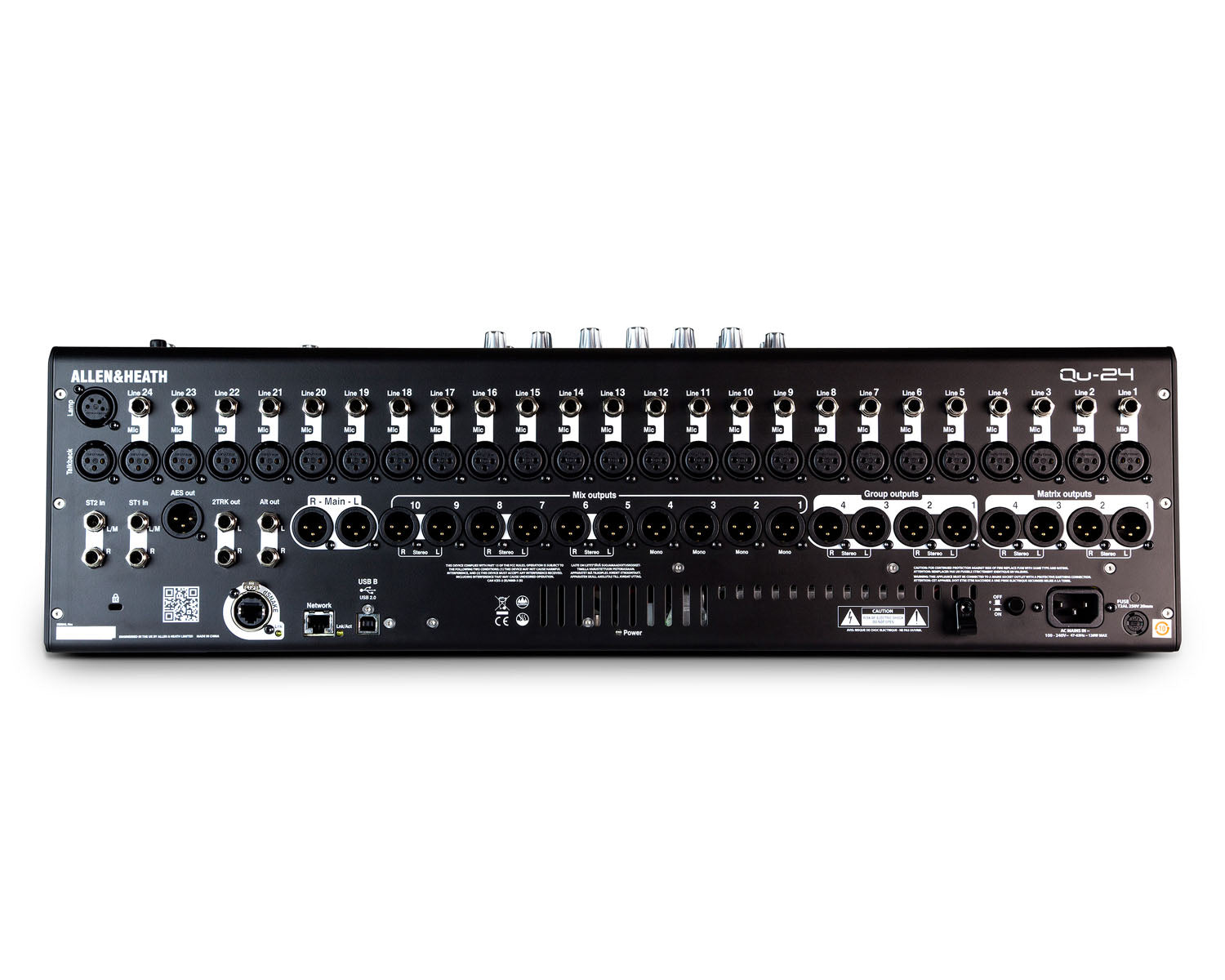 ALLQU24C - Allen & Heath QU24 30IN or 24OUT Digital Mixer with Wireless Remote Control Image 2