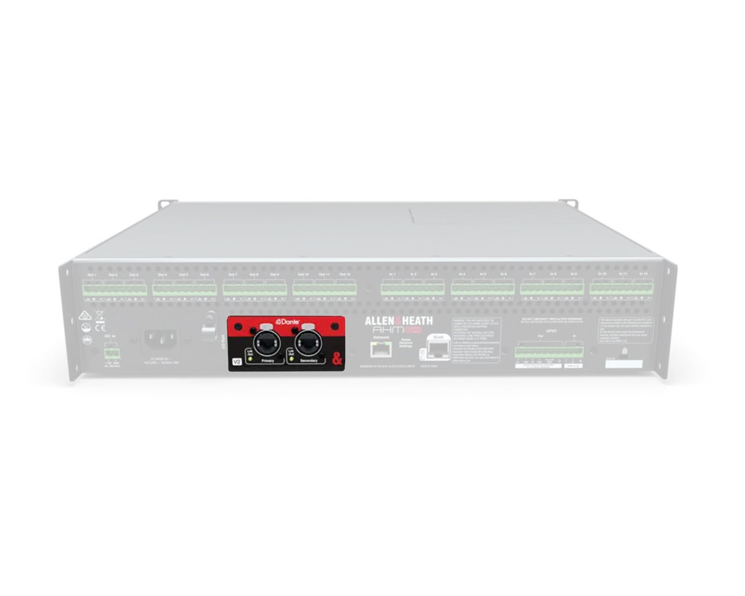 ALLSQDANTE32 - Allen & Heath SQ Dante V3 32x32 Dante Module for SQ Series and AHM 64 Mixers Image 3