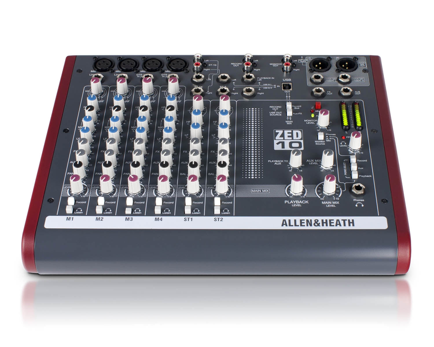 ALLZ10 - Allen & Heath ZED10 4 Mic or Line 2 Stereo i or p USB and AmpliTube X Gear SW Image 4
