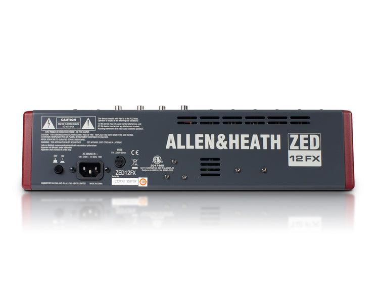 ALLZ12FX - Allen & Heath ZED12FX 6 Mic or Line 3 Stereo i or p USB FX Desk Sonar LE SW Image 2