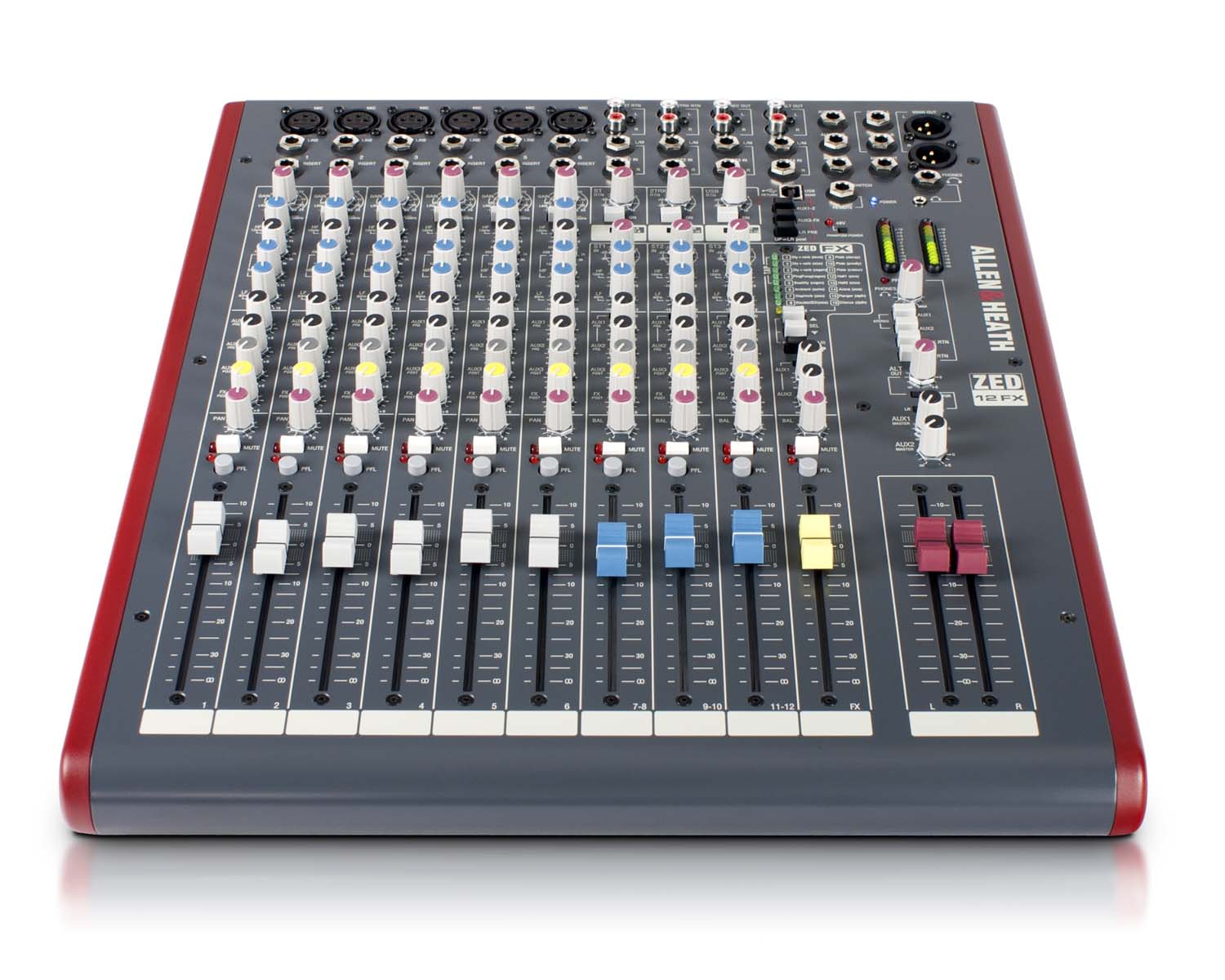 ALLZ12FX - Allen & Heath ZED12FX 6 Mic or Line 3 Stereo i or p USB FX Desk Sonar LE SW Image 3