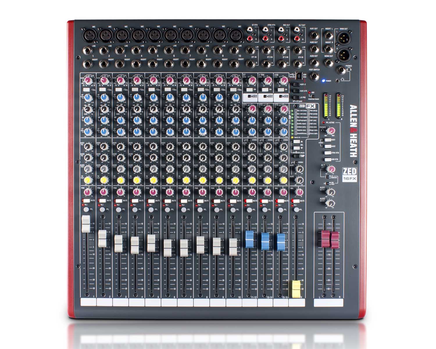 ALLZ16FX - Allen & Heath ZED16FX 10 Mic or Line 3 Stereo i or p USB FX Desk Sonar X1 LE SW Image 2