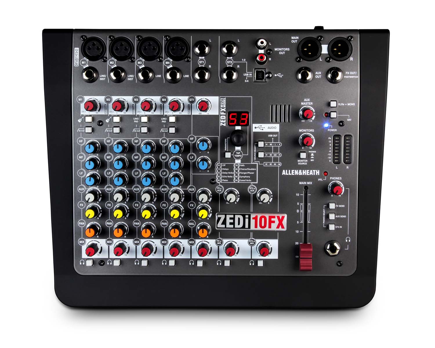 ALLZI10FX - Allen & Heath ZEDi10FX 4 Mic or Line 2Stereo i or p Hybrid Mixer 4x4 USB Console Image 2