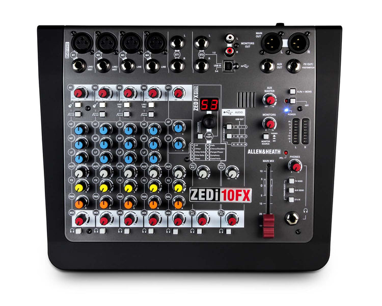 ALLZI10FX - Allen & Heath ZEDi10FX 4 Mic or Line 2Stereo i or p Hybrid Mixer 4x4 USB Console Image 2