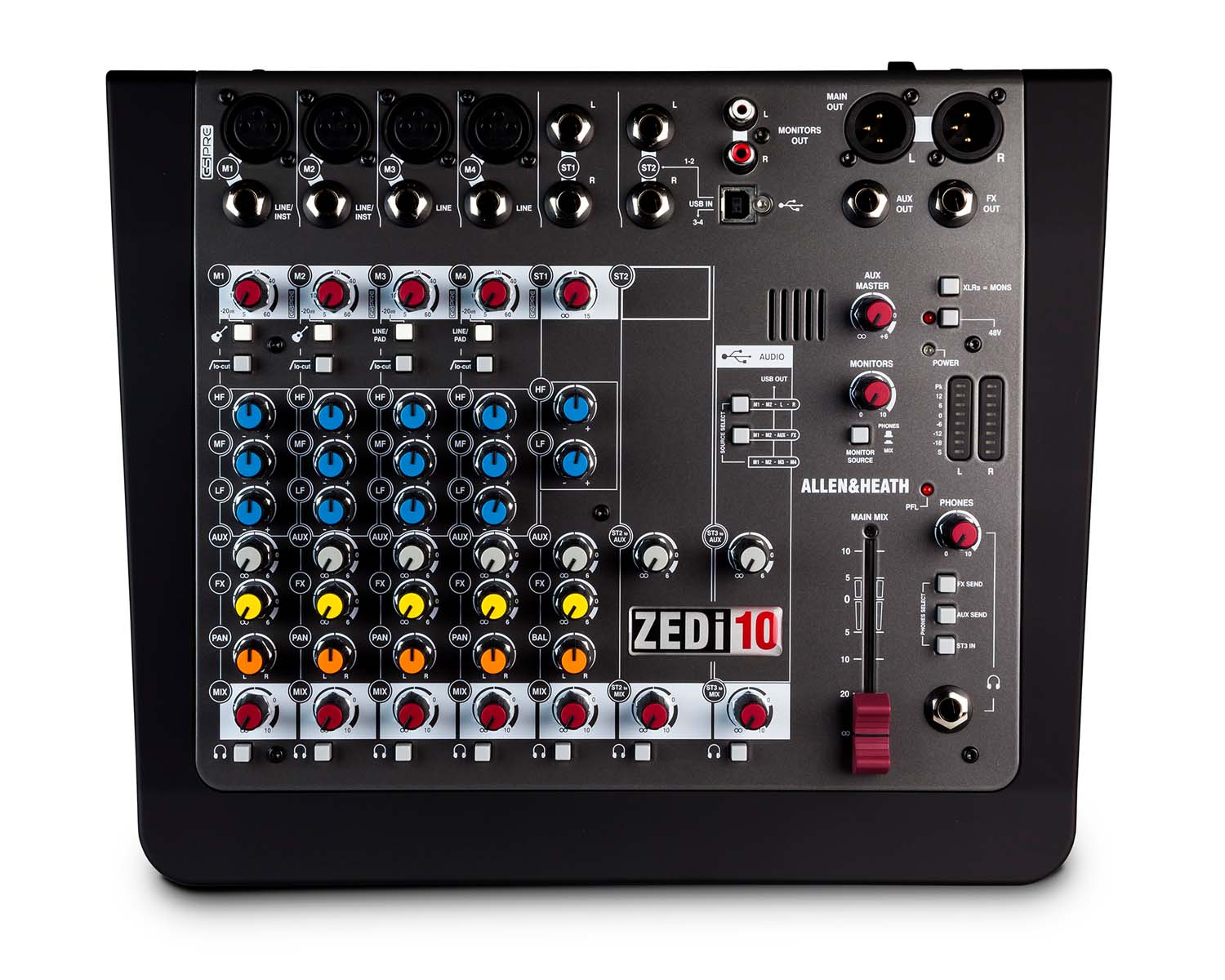 ALLZI10 - Allen & Heath ZEDi10 4 Mic or Line 2 Stereo i or p Hybrid Mixer 4x4 USB Console Image 2