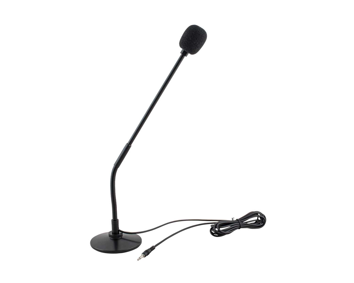 AMPACDTMIC - Ampetronic ACDTMIC Caridoid Desktop Gooseneck Microphone 355mm Neck Image 1