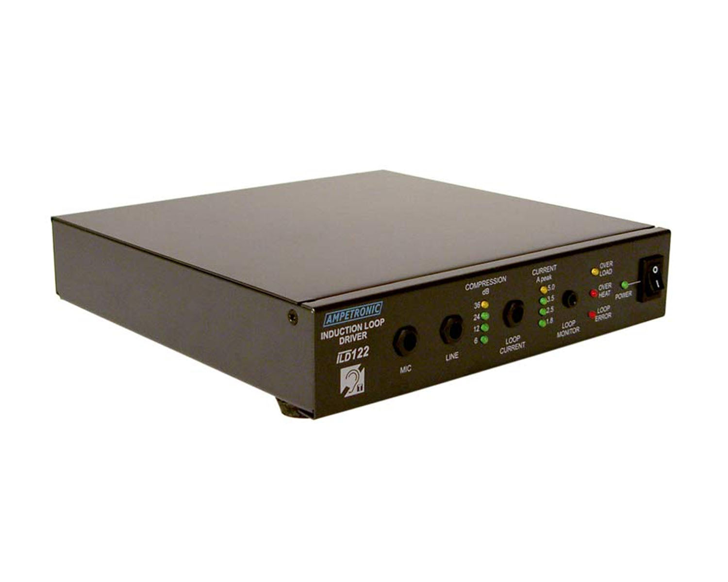 AMPILD122 - Ampetronic ILD122 Induction Loop Driver (200sqm Coverage) Half 1U Image 2