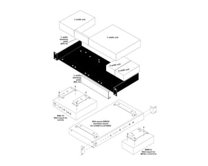 AMPRM1U - Ampetronic RM 1U Rack Mount Tray for 1U Range Image 2