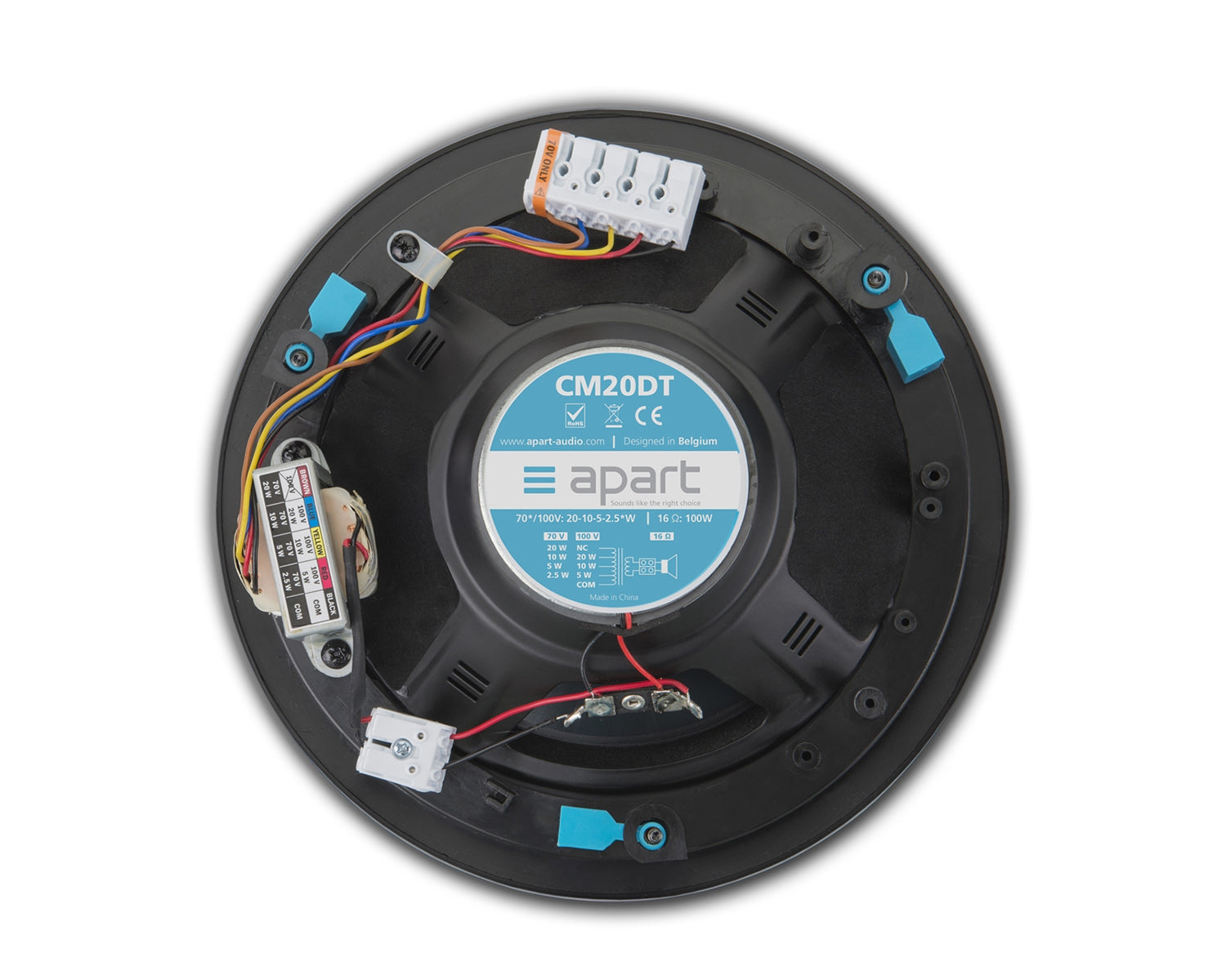 APACM20DT - Apart CM20DT Thin Edge 6.5inch 2 Way Ceiling Speaker 100V 20W or 16ohm 60W Image 2
