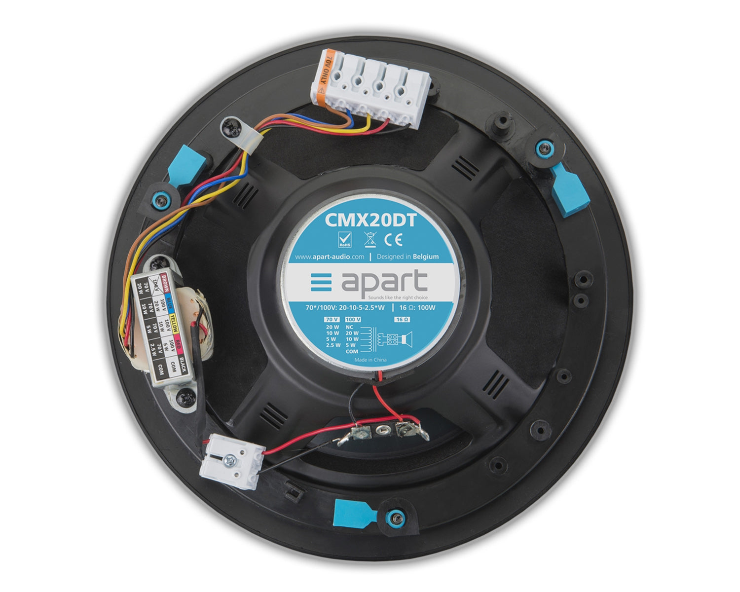 APACMX20DTW - Apart CMX20DT 8inch Thin Edge 2 Way Ceiling Speaker 100V or 16ohm Image 2