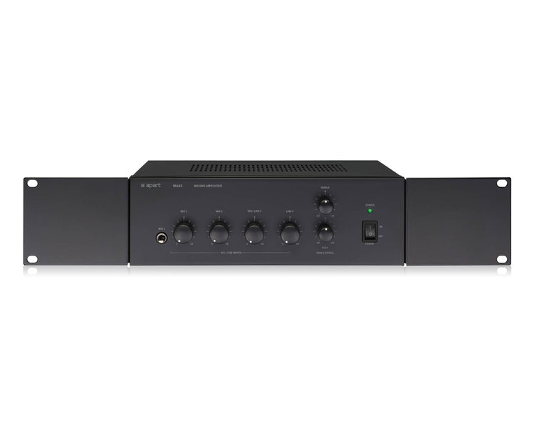 APAMA65 - Apart MA65 100V Mixer Amp 65W 3 Mic or 2 Line 230VAC 2U Exc Rack Ears Image 1