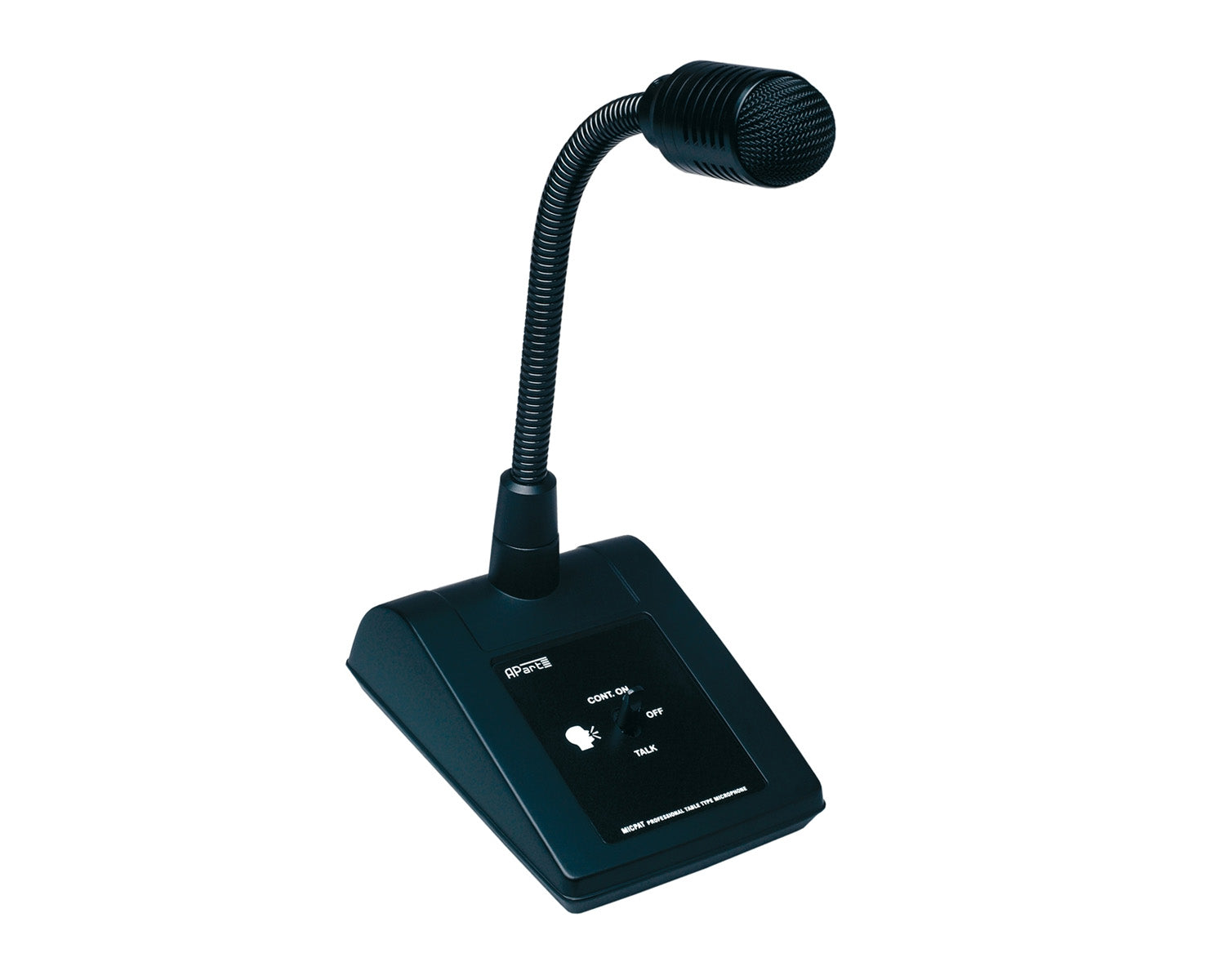 APAMICPATD - Apart MICPAT D Desk Paging Mic with On or Off or Talk Switch (5 Pin Din Plug) Image 1
