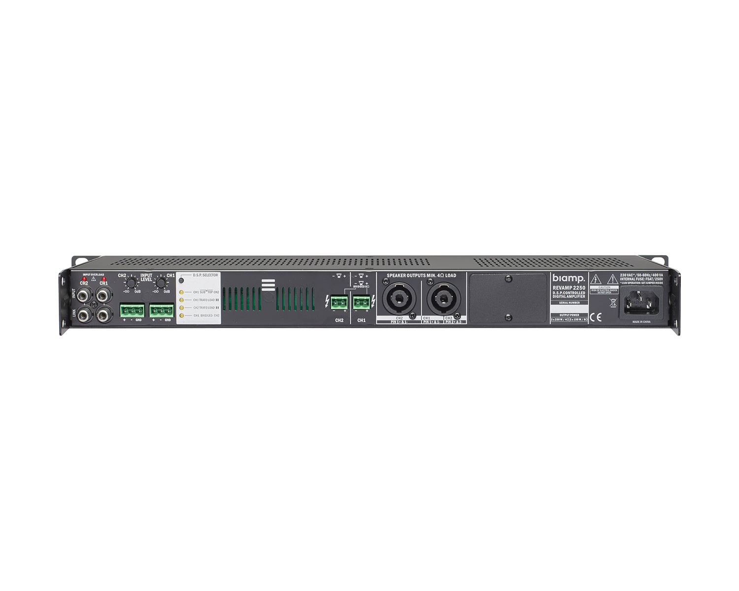 APAR2250 - Apart Revamp 2250 2Ch Class D Fanless Amp 2 x 250W @ 4ohm 1U Image 2