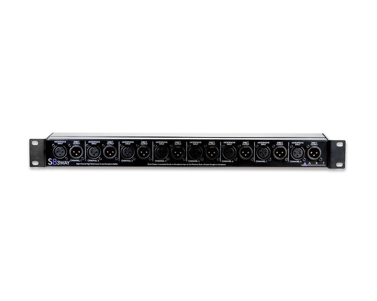 ARTARTS83W - ART Pro Audio S8 3Way 8Ch 3 Way Microphone Splitter 19inch 1U Image 1
