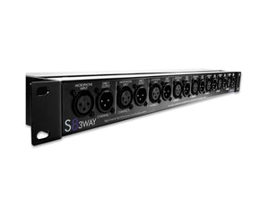 ARTARTS83W - ART Pro Audio S8 3Way 8Ch 3 Way Microphone Splitter 19inch 1U Image 2