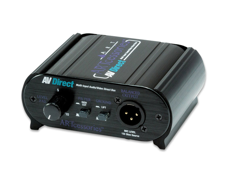 ARTAVDIBOX - ART Pro Audio AV Direct Audio or Video Direct Box Image 1