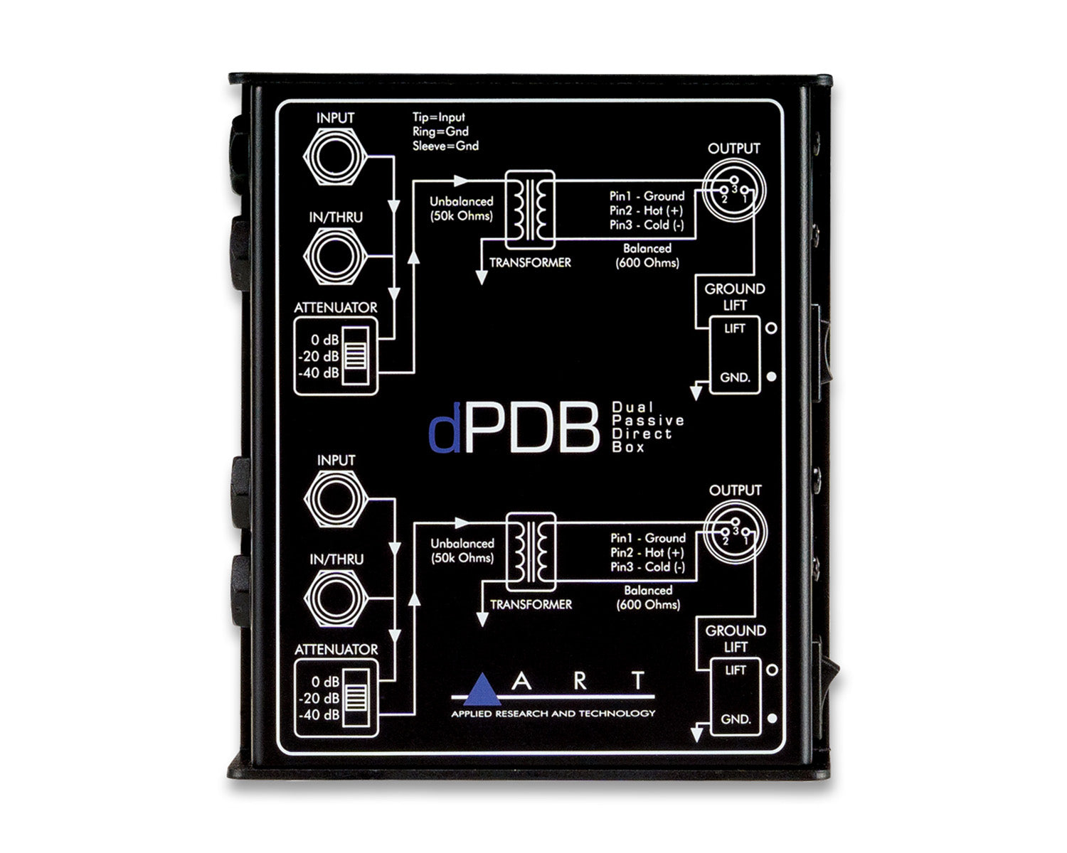 ARTDPDB - ART Pro Audio dPDB Dual Passive Direct Box Image 5