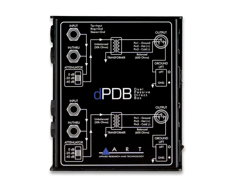 ARTDPDB - ART Pro Audio dPDB Dual Passive Direct Box Image 5