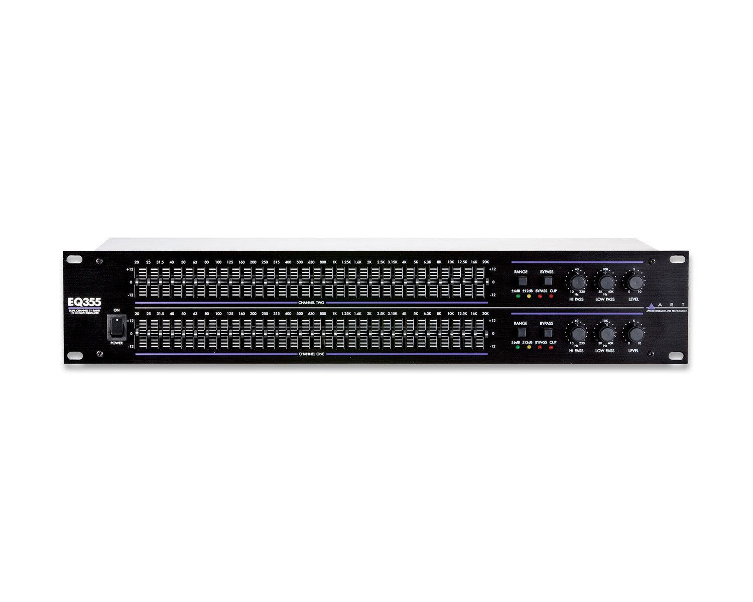 ARTEQ355 - ART Pro Audio EQ355 2x31 Band Graphic Equalisers 19inch 1U Image 1
