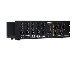 ARTMX524 - ART Pro Audio MX524 5 Channel 4 Zone Mixer Mic or Line XLR IN or 4x Euro OUT 19inch 3U Image 1