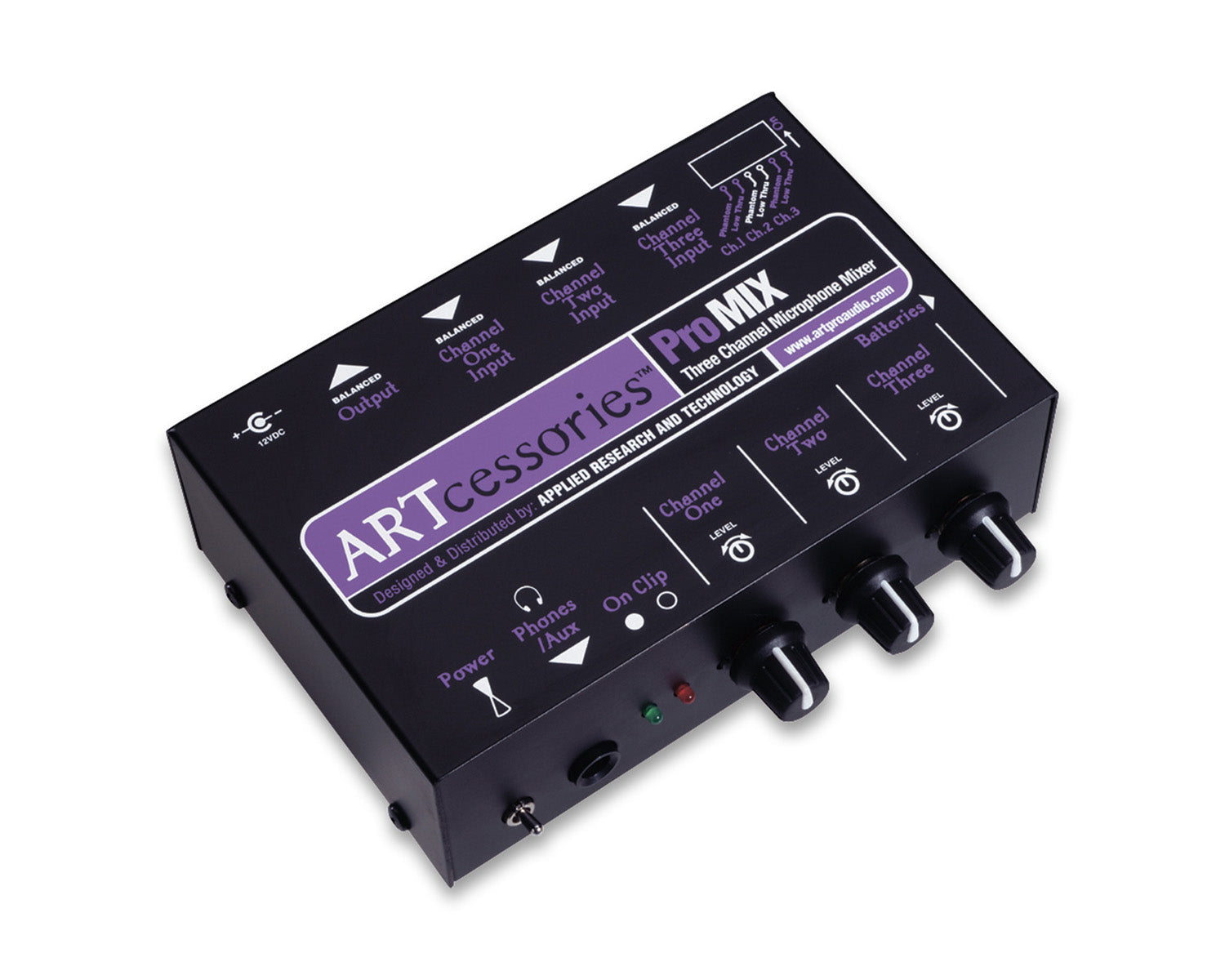ARTPROMIX - ART Pro Audio ProMIX Three Channel Microphone Mono Mixer Image 1