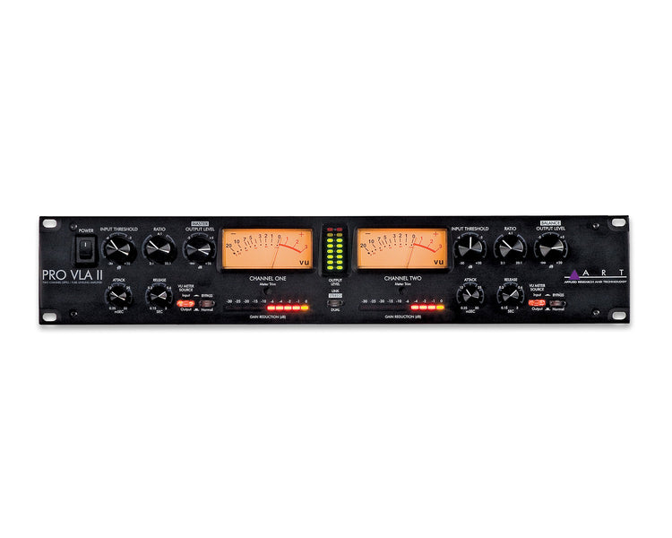 ARTPROVLAII - ART Pro Audio Pro VLA II 2Ch Vactrol Based Compressor XLR and 1 or 4 in or out 2U Image 1