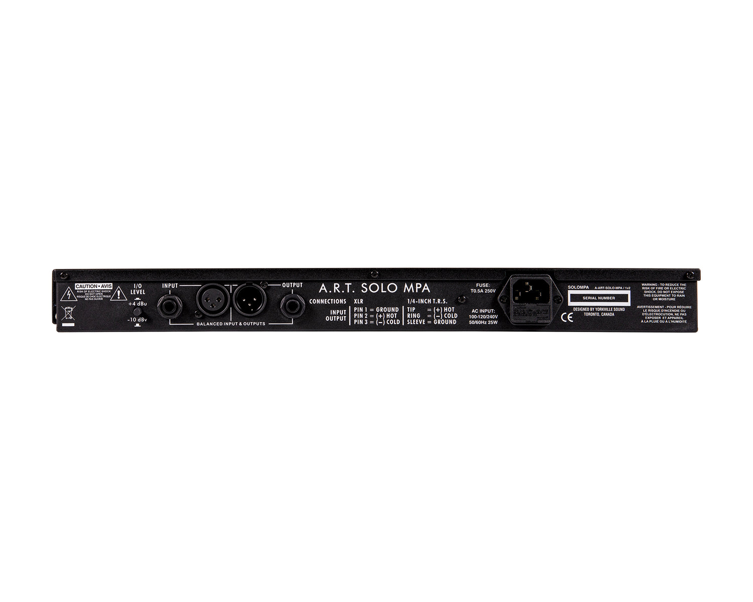 ARTSOLOMPACE - ART Pro Audio SOLO MPA Single Ch Rackmount Multi Voice Tube PreAmplifier Image 3